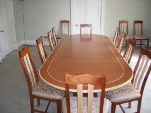 Duka Mahogany Boardroom Table 